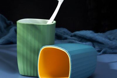 Thread solid color square toothbrush cup (4)